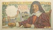 FRANCE 100 Francs DESCARTES FRANCE 100 Francs DESCARTES 1942 VF+ -
