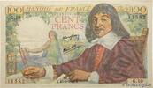 FRANCE 100 Francs DESCARTES FRANCE 100 Francs DESCARTES 1942 VF -