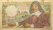 FRANCE 100 Francs DESCARTES FRANCE 100 Francs DESCARTES 1942 F -