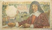FRANCE 100 Francs DESCARTES FRANCE 100 Francs DESCARTES 1942 F -
