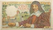 FRANCE 100 Francs DESCARTES FRANCE 100 Francs DESCARTES 1942 F+ -