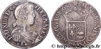 FRANCE Écu de Béarn, portrait à la mèche longue LOUIS XIV THE SUN KING Morlaàs 1655 (39mm, 26,29g, 12h) -