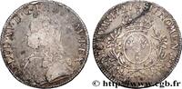 FRANCE Écu aux branches d'olivier, buste habillé LOUIS XV THE BELOVED Nantes 1727 (40mm, 29,12g, 6h) -