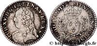 FRANCE Vingtième d’écu aux branches d’olivier, buste habi LOUIS XV THE BELOVED Tours 1727 (18mm, 1,46g, 6h) -