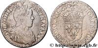 FRANCE Demi-écu, portrait à la mèche longue LOUIS XIV THE SUN KING Rennes 1650 (32,5mm, 13,26g, 6h) -
