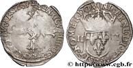 FRANCE Quart d'écu, croix feuillue de face HENRY IV Nantes 1605 (29,5mm, 9,63g, 5h) -