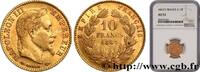 FRANCE 10 francs or Napoléon III, tête laurée SECOND EMPIRE Paris 1867 (19mm, 3,21g, 6h) -