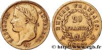 FRANCE 20 francs or Napoléon tête laurée, Empire français PREMIER EMPIRE / FIRST FRENCH EMPIRE Lille 1812 (21mm, 6,39g, 7h) -