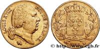 FRANCE 20 francs or Louis XVIII, tête nue LOUIS XVIII Bayonne 1818 (21mm, 6,42g, 6h) -