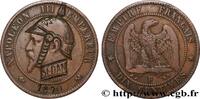 FRANCE Monnaie satirique, module de dix centimes, regravé SATIRICAL COINS - 1870 WAR AND BATTLE OF SEDAN Rouen n.d. (30,5mm, 9,52g, 6h) -