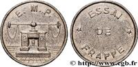 FRANCE Essai de frappe de 10 francs Jimenez, cinq séries V REPUBLIC Pessac n.d. (21mm, 6,42g, 6h) -