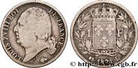 FRANCE 1 franc Louis XVIII LOUIS XVIII Bayonne 1824 (23mm, 4,72g, 6h) -