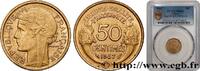 FRANCE 50 centimes Morlon IV REPUBLIC 1947 (18mm, 2,00g, 6h) -