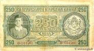 250 Leva 1943 BULGARIEN BULGARIEN 250 Leva 1943 fS fS