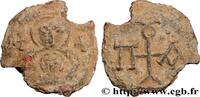 THE HERACLIUS DYNASTY (602-717) Sceau en plomb BYZANTIUM - SIGILLOGRAPHY Constantinople Ve-VIIIe siècle (21,5mm, 7,71g, 12h) -