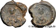 THE HERACLIUS DYNASTY (602-717) Sceau en plomb BYZANTIUM - SIGILLOGRAPHY Constantinople Ve-VIIIe siècle (18,5mm, 7,81g, 12h) -