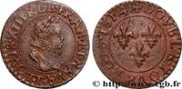 FRANCE Double tournois, type 2 LOUIS XIII Nantes 1614 (20mm, 2,59g, 6h) -