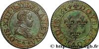 FRANCE Double tournois, type 1 LOUIS XIII Paris, Moulin du Louvre 1614 (20mm, 2,90g, 6h) -