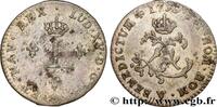 FRANCE Double sol de billon LOUIS XV THE BELOVED Troyes 1739 (22mm, 2,09g, 6h) -