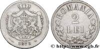 2 Lei 1875 RUMÄNIEN RUMÄNIEN Bruxelles 1875 (27mm, 9,81g, 6h) fVZ