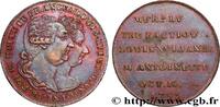 FRANCE Louis XVI et Marie-Antoinette, jeton de leur exécu LOUIS XVI (1793) (28mm, 7,02g, 12h) -