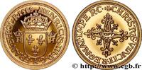 FRANCE Médaille, Reproduction de monnaie, Écu d’or de Com REPRODUCTIONS (1589) (17,5mm, 1,96g, 12h) -