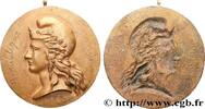 FRANCE Plaque, Les visages de la République, Marianne FRANCE (1870) (158mm, 513,26g, 12h) -