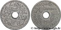 TUNISIA - FRENCH PROTECTORATE Essai de 20 Centimes AH 1364 TUNISIA - FRENCH PROTECTORATE Paris 1945 (24,52mm, 3,10g, 6h) -