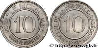 NEW CALEDONIA 10 (Centimes) Société anonyme Le Nickel NEW CALEDONIA 1881 (22mm, 4,45g, 12h) -