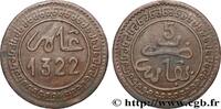 MOROCCO 5 Mazounas Abdul Aziz an 1322 MOROCCO Fez 1904 (25mm, 5,03g, 12h) -