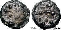 FRANCE Potin au sanglier enseigne, tête chevelue GALLIA - AULERCI EBUROVICES (Area of Évreux) Évreux (27) c. 60-50 AC. (16mm, 2,43g, 3h) -