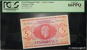 FRENCH EQUATORIAL AFRICA 5 Francs Marianne CCFOM FRENCH EQUATORIAL AFRICA 5 Francs Marianne CCFOM 1944 UNC -