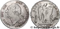 FRANCE Écu dit au génie, type FRANÇOIS LOUIS XVI Toulouse 1792 (38,5mm, 29,10g, 6h) -