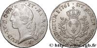FRANCE Écu aux branches d’olivier, tête ceinte d’un bande LOUIS XV THE BELOVED Pau 1761 (41,5mm, 29,28g, 6h) -