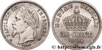 50 centimes Napoléon III, tête laurée 1864 FRANKREICH ZWEITES KAISERREICH Strasbourg 1864 (18mm, 2,50g, 6h) VZ+