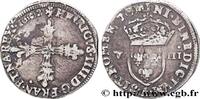 FRANCE Huitième d'écu, croix fleurdelisée de face HENRY IV Paris 1602 (26mm, 4,83g, 9h) -
