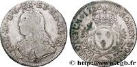 FRANCE Écu aux branches d'olivier, buste habillé LOUIS XV THE BELOVED Pau 1726 (41mm, 29g, 6h) -