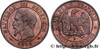 FRANCE Deux centimes Napoléon III, tête nue SECOND EMPIRE Lyon 1854 (20mm, 2,05g, 6h) -