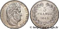 FRANCE 5 francs IIIe type Domard LOUIS-PHILIPPE I Paris 1845 (37mm, 25,00g, 6h) -