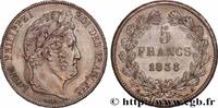 FRANCE 5 francs IIe type Domard LOUIS-PHILIPPE I Paris 1838 (37mm, 24,99g, 6h) -