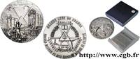 FRANCE Médaille, Centenaire de la Grande Loge de France FRANC - MAÇONNERIE Monnaie de Paris 1994 (80,5mm, 315g, 12h) -