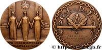 FRANCE Médaille, A:. L:. G:. D:. G:. A:. D:. L’U:. FRANC - MAÇONNERIE 1922 (54,5mm, 77,54g, 12h) -