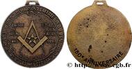 FRANCE Médaille, 150e anniversaire de la Loge Les amis éc FRANC - MAÇONNERIE 1993 (59,5mm, 56,31g, 12h) -