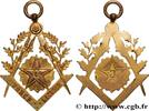 FRANCE Médaille, Bijou, Loge indéterminée FRANC - MAÇONNERIE s.l. n.d. (51,5mm, 13,14g, 12h) -