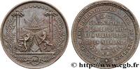 FRANCE Médaille, Orient de Bruxelles, Les amis philanthro FRANC - MAÇONNERIE 1861 (41,5mm, 27,60g, 12h) -