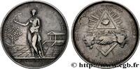 FRANCE Médaille, Orient de Lausanne, Grande Loge National FRANC - MAÇONNERIE 1822 (32mm, 11,92g, 12h) -