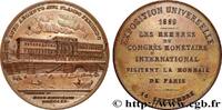 FRANCE Médaille, Visite de la Monnaie EXPOSITIONS 75 - Paris 1889 (41,5mm, 29,13g, 12h) -