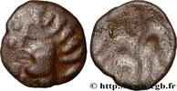 FRANCE Bronze à la tête humaine et au cheval AMBIANI (Area of Amiens) Amiens (80) c. 60-40 AC. (14mm, 1,52g, 9h) -