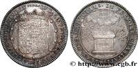 FRANCE Jeton de la fondation pour le mariage des “Filles- ARDENNES - DUCHÉ DU RETHÉLOIS - LOUIS DE GONZAGUE ET HENRIETTE DE CLÈVES 1722 (28,5mm, 7,48g, 6h) -