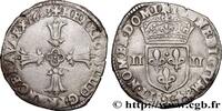 Quart d écu, croix feuillue de face 1603 FRANKREICH HENRY IV Bayonne 1603 (29mm, 9,44g, 8h) SS